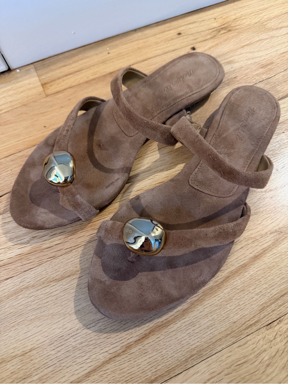 Madewell Suede Cera Thong Sandal